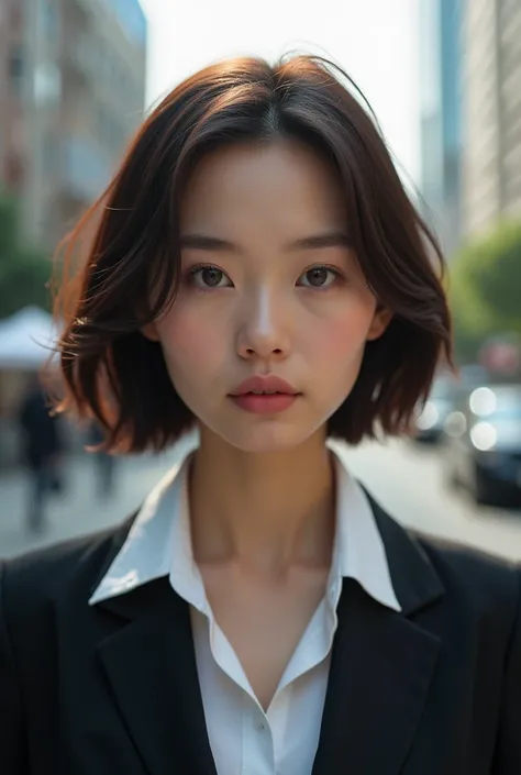 South Koreas 20-year-old female tycoon, 3rd generation, brown short hair