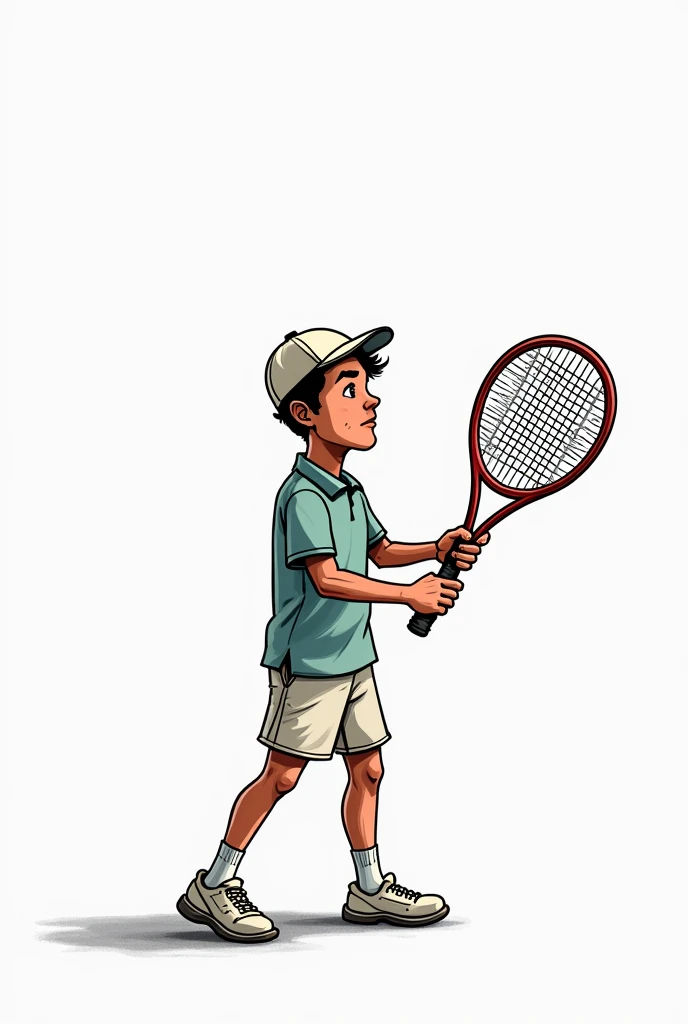 
There are a lot of people lining up with a tennis racket, Logo, Logo, Logo, Logotipo deportivo,  artistic representation , bottomless, white background, Cartoon {{image, {{image,  clip art of Harry Volk ,  very detailed,  Avatar for website , average view...