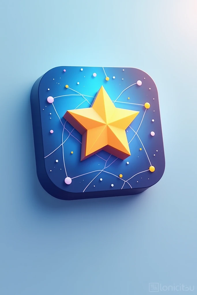 
"A modern and sleek app icon for a talent hub platform. The design should feature a vibrant and eye-catching symbol that represents creativity, collaboration, and growth. Incorporate elements like a star or spotlight to signify talent, combined with a sub...