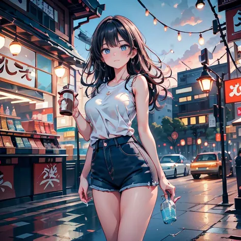 Full body Waifu beautiful detailed eyes, beautiful detailed lips, extremely detailed eyes and face, longeyelashes, 1girl, sensual, young woman, sexy medium / large breasts, beautiful feminine face, nice sexy thighs, slim, sexy, erotic, beautiful fashion cl...