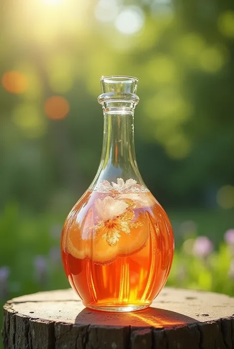 Flower-shaped bottle to be used in the park 