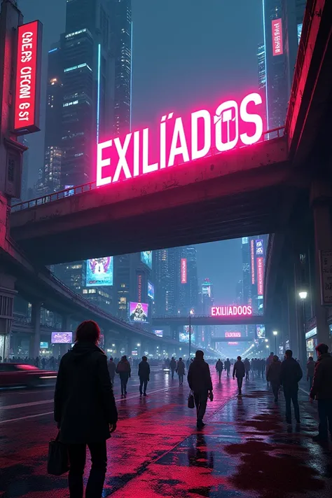 NIGHT CITY WITH REAL EXILIADOS LETTERS