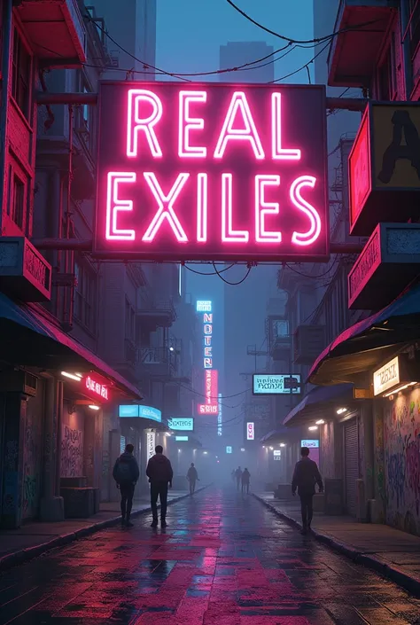 NIGHT CITY WITH LETTERS 
REAL EXILES