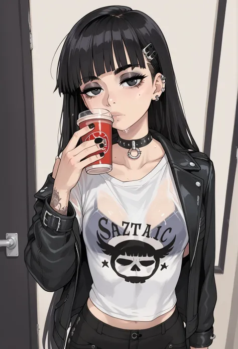 score_9, score_8_above, score_7_above, score_6_above, score_5_above, score_4_above, (masterpiece),  Best Quality ,  highres icon,  Anatomically correct , 1 ,  perfect face , Perfect Hands, female, , cups, straight hair, short bangs,  black hair ,  very lon...