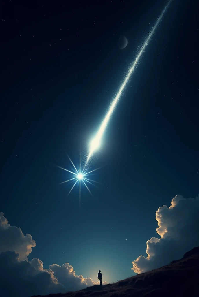 Beautiful falling star photography 