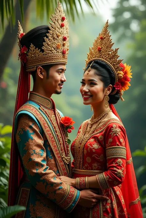 Javanese traditional dress wedding, Indonesia 