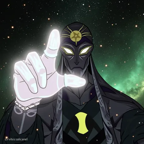 Celestial Alien X character from the Ben 10 series with a Galactic deity theme