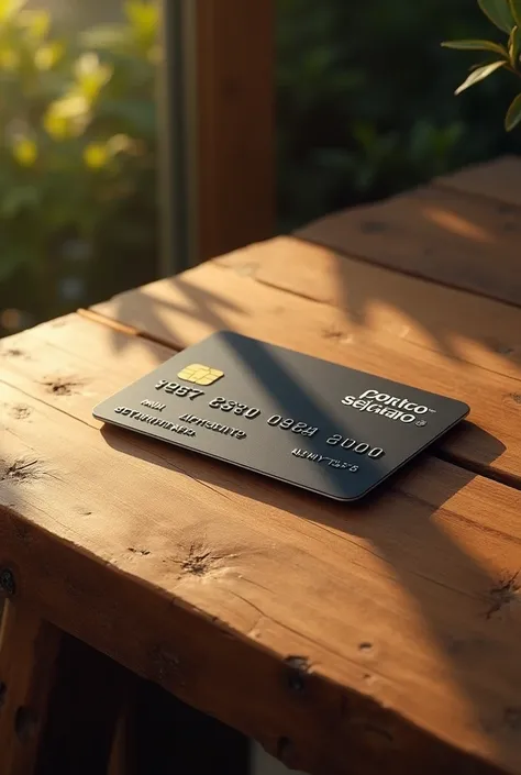 Porto Seguro credit card on a table 