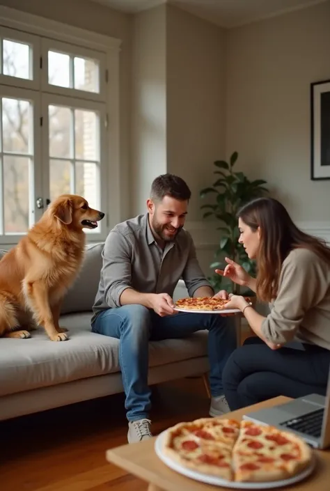  15 sec video script : " Dog and surprise call "

BEGIN (0-5 seconds ):

Cảnh một chàng trai đang ngồi trên ghế sofa, phone handle.  He speaks :
"Ok,  let me order a pizza right away !"

 He just turned away when the little dog jumped on the table ,  accid...