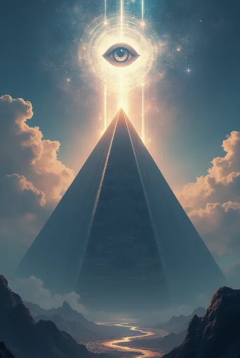 Pyramid with eye, A scale in the sky 