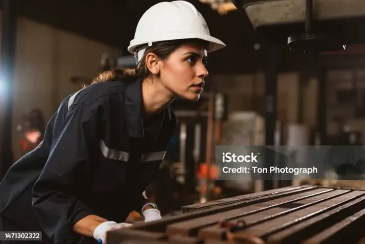 ((best quality)), ((masterpiece)), (detailed), 1girl, factory worker clothes, dirty hands, dirty clothes, factory background, worker woman concept, sad looking, looking to viewer, HOLDING A BANNER THAT SAYS "YAVŞAK DEVLET", FACTORY BACKGROUND, FACTORY WORK...