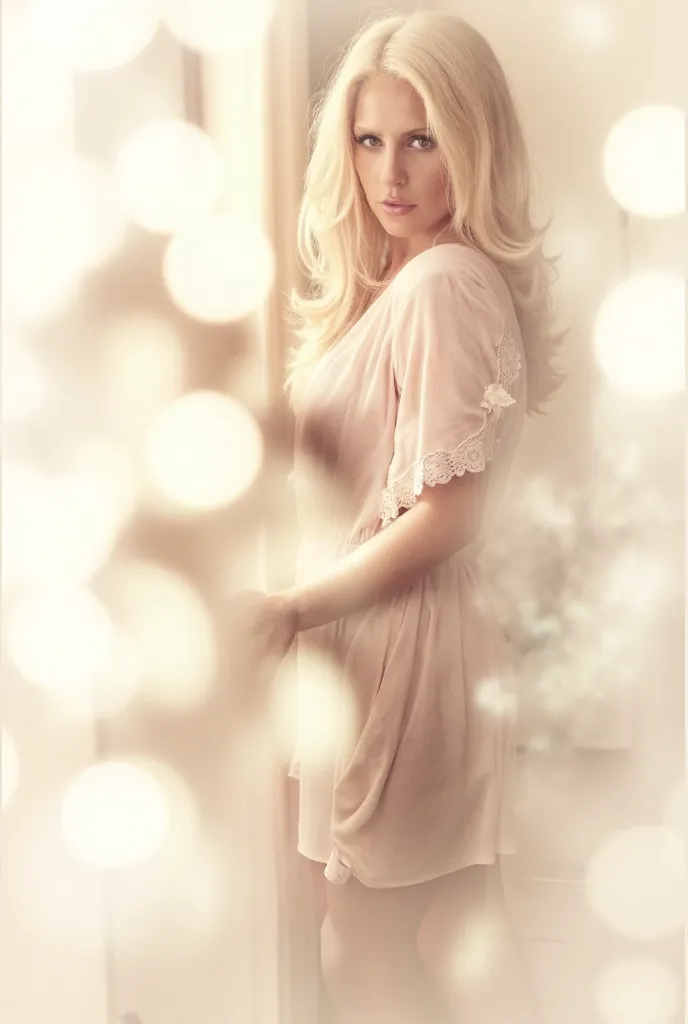 lady gaga in a pink dress in front of a mirror,  digital art by kurt roesch , tumblr, romanticism, light effect.  female, delica...