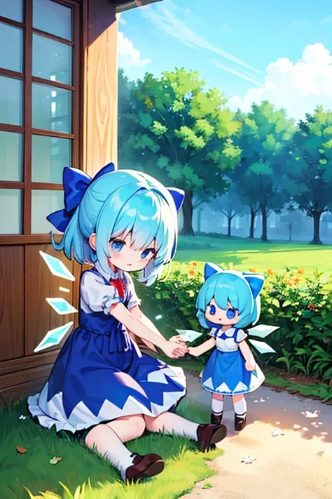 Cirno and cute thoroughbred dolls or lots and lots