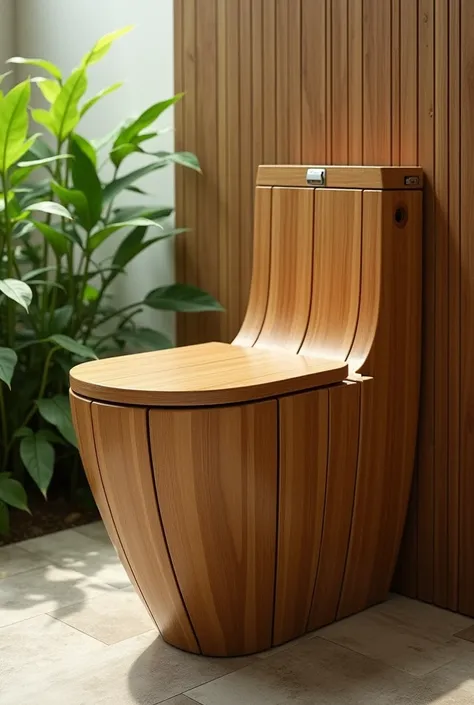 Toilet made of bamboo 