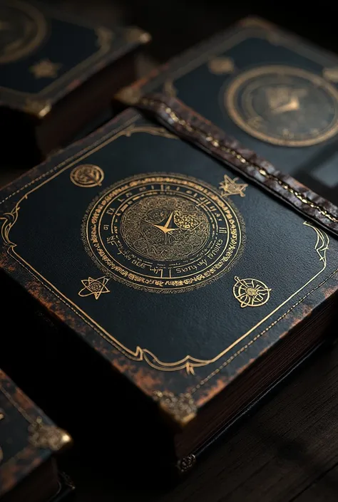 Grimoire of Tenebris: An ancient book filled with knowledge of dark magic, herbalism, and the legends of the region, covered in black leather.