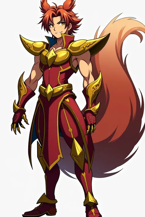  Full body image , full size ,  From head to toe ,  in profile and in front of , Young boy, 20 years old, male anime character , strong, handsome and muscular,  wearing armor inspired by the style of the knights of the zodiac  (Saint Seiya),  armor based o...