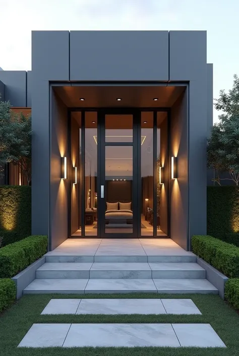 modern door mansion