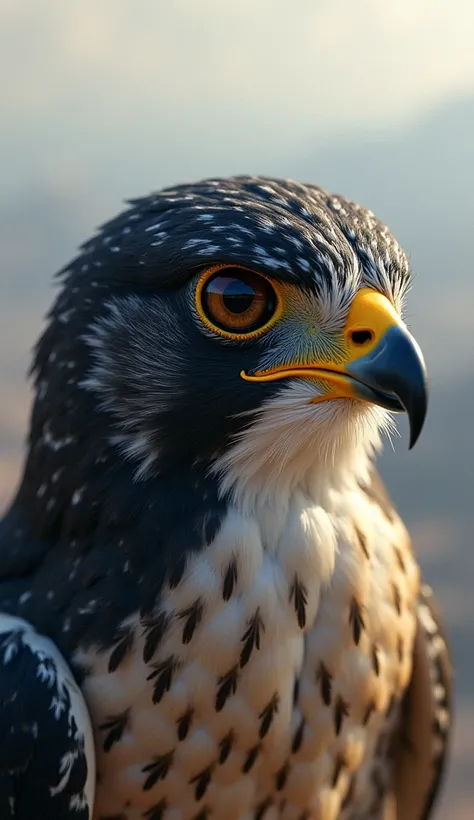 Sharp Vision:

 Falcons have exceptional eyesight, about eight times sharper than that of humans. This enables them to spot prey from up to two miles away.