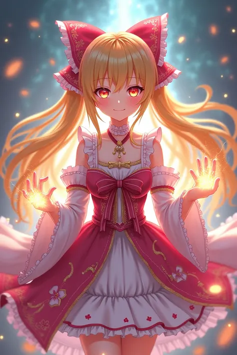 Japanese-style magical girl blonde