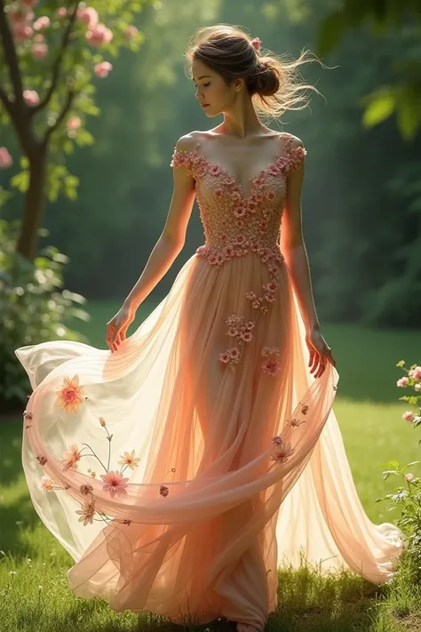 Dress inspired by flowers 