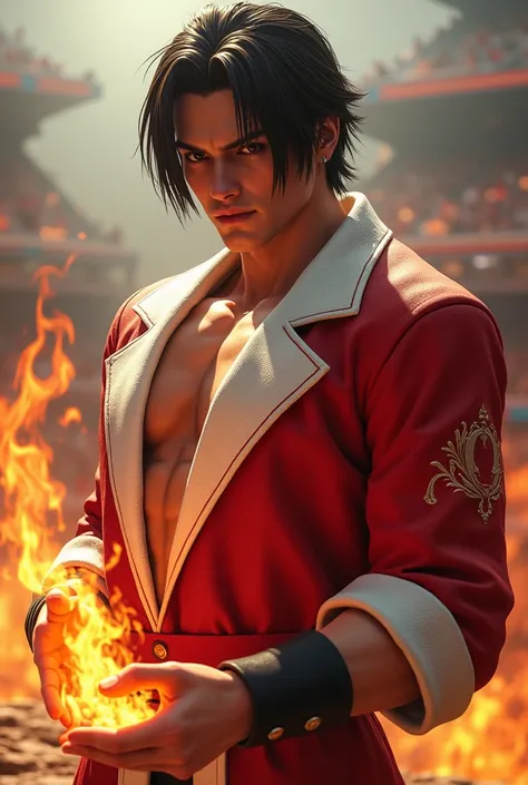 (masterpiece,Highest quality), Kyo Kusanagi, The King of Fighters