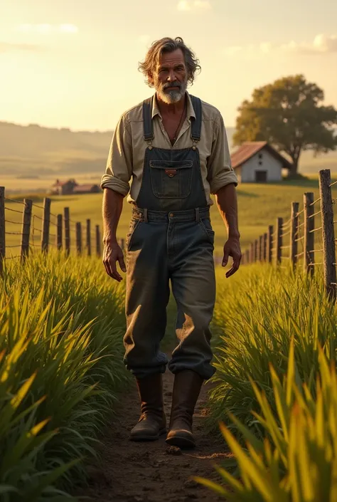 A man in the farm
