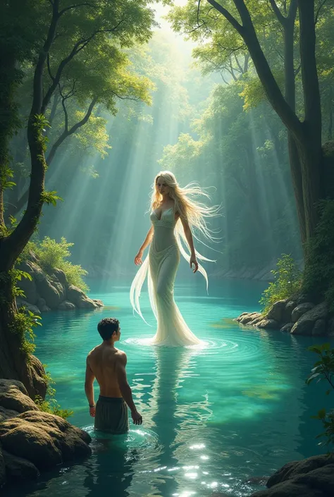 It used to be contact with humans when jaka tarub accidentally saw the goddess bathing in the lake