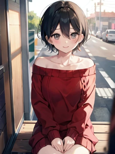  looking for something in an absurd 、 high definition 、(​masterpiece)、 best quality 、( Perfect Anatomy)、 very detailed,  animated illustration , 

( depth of field)、ボケ depth of field, 
(On, Chiquita),  Short Hair ,  black hair, 
 one girl, sarashina_hand, ...