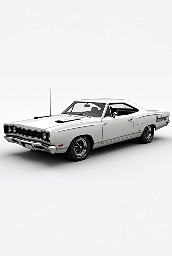 Engine Plymouth Road Runner view White Colour 