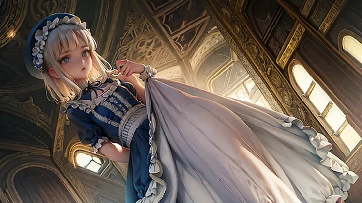   flat chested、  wearing Victorian style clothes ,Im wearing a long fluffy dress and carrying a handbag, Victorian style costume,   Victorian blue dress  ,  Victorian Dress ,  Rococo Dress , Historical Baroque Dresses,   Victorian Fashion  , Rococo Dress, ...