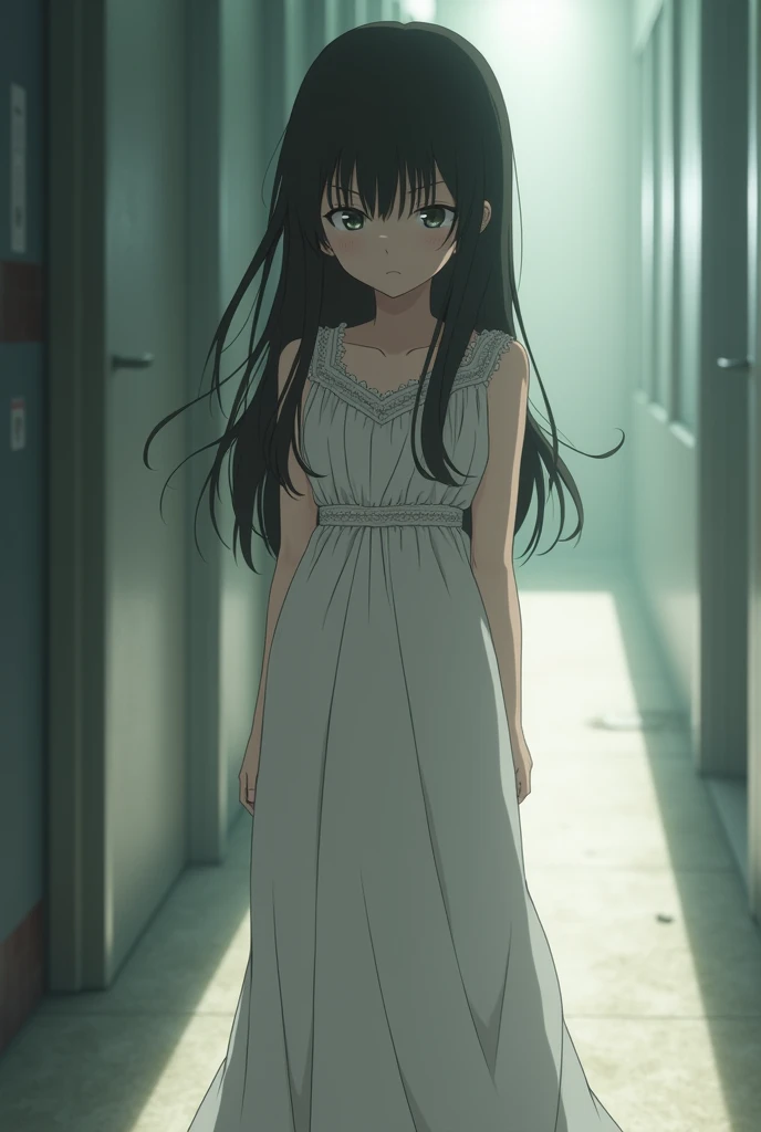 create tomoko kuroki from watamote in a dress