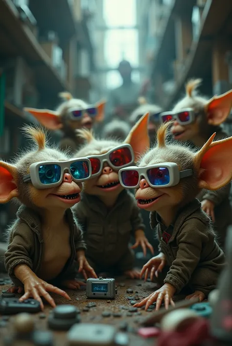 Gremlins avec lunette 3d
