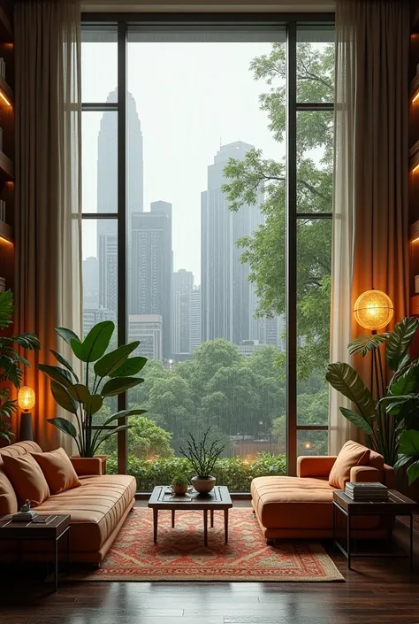 Beautiful apartment with international rain
