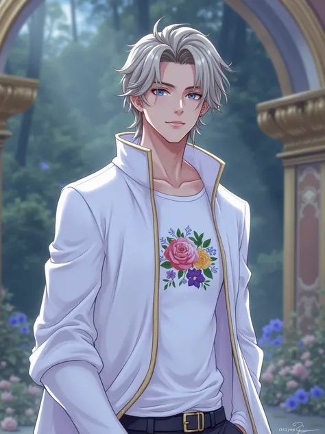 Please draw the Anime handsome like prince 