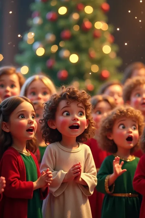 Une chorale denfant pour Noël 