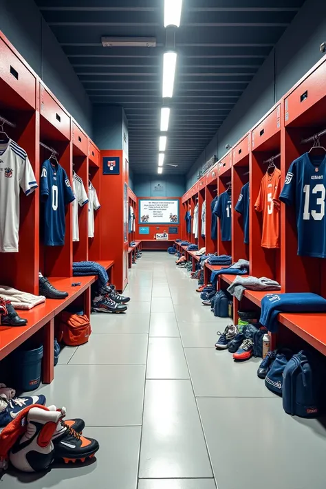 Make a sports locker room