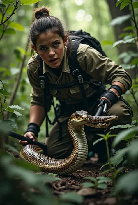 Snake catching 