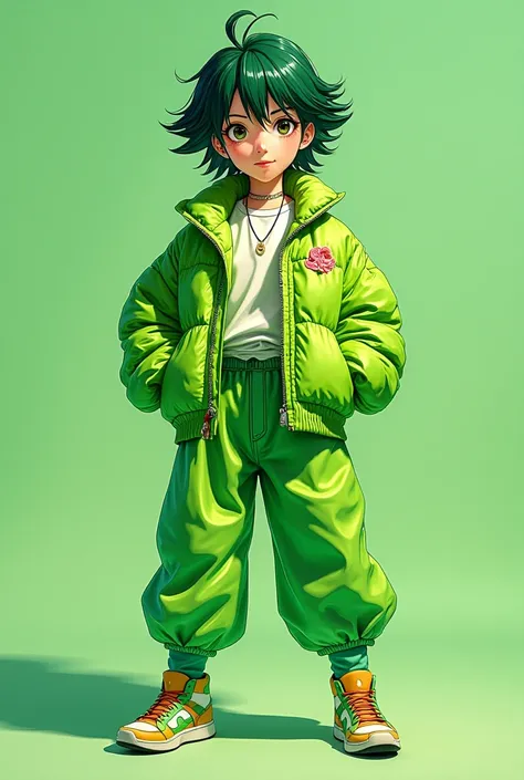 Outfit green anime