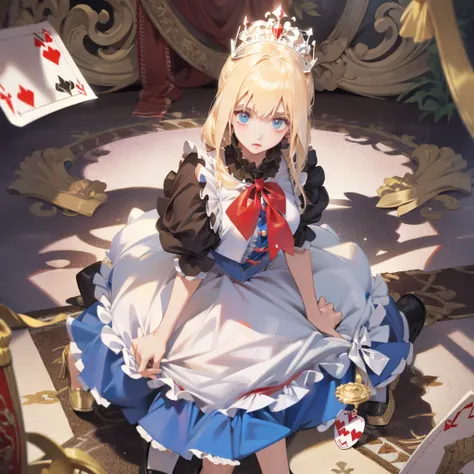  girl　Blonde　 Alice in Wonderland 　Trump country　Queen of Hearts　Trump&#39;s Soldiers　 Alice being chased through the woods　Big Mushrooms 