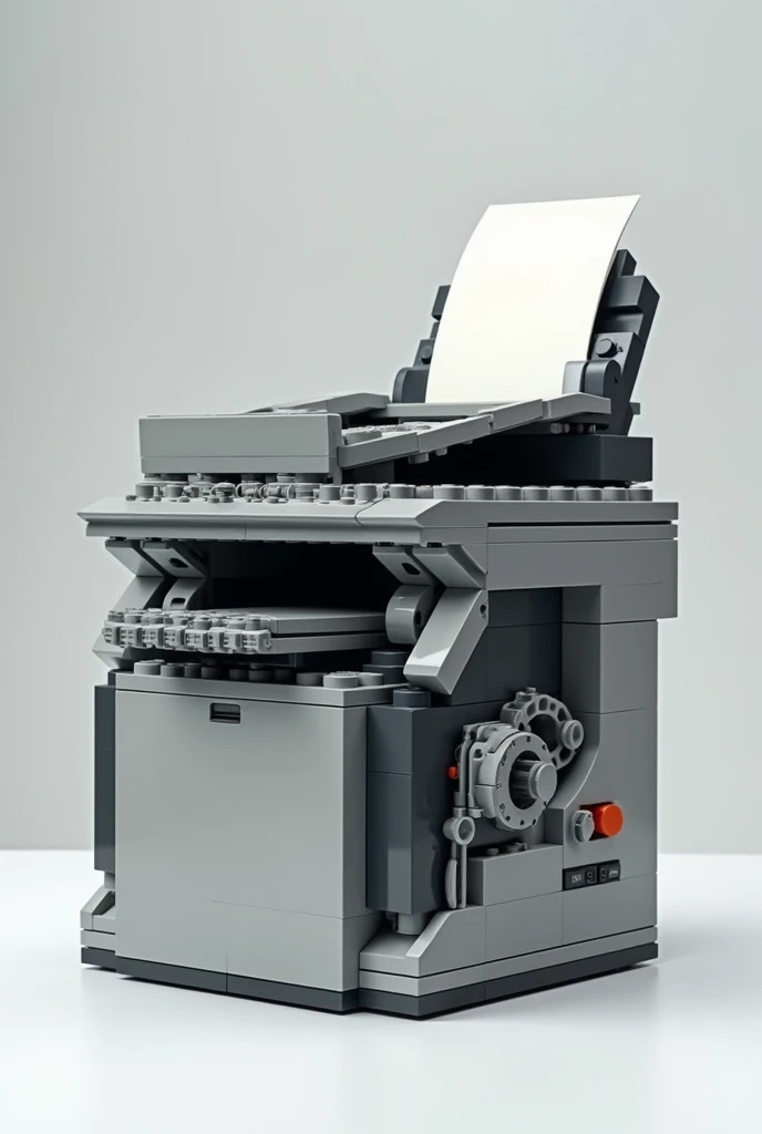 Creat an image of a printer 
out of lego 
