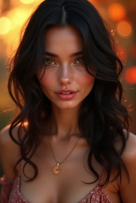 A 25 years old woman, italian, but she have enough power to make anyone attracted to her.

With her wavy black hair, appealing hazel eyes enough to put a spell on anyone, pink lips, attractive olive skin and an adorable smile on her face that could brighte...