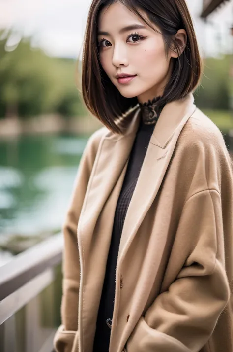  best quality, masterpiece,  high definition , 1,Realistic,,( high definition skin:1.2), 8K UHD,  high definition .Tattooed girls,Japanese beauty woman, Long Coat 