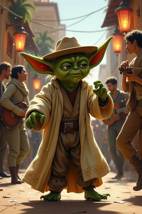 Yoda dancing flamenco