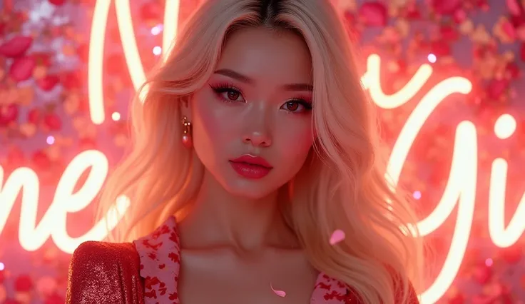 (photorealism:1.2), Here’s a thumbnail prompt for your song *"Number One Girl"* featuring ROSÉ:  

**Thumbnail Design Prompt:**  
Create a vibrant and eye-catching thumbnail featuring a close-up of a confident woman with radiant, glowing skin, styled like...