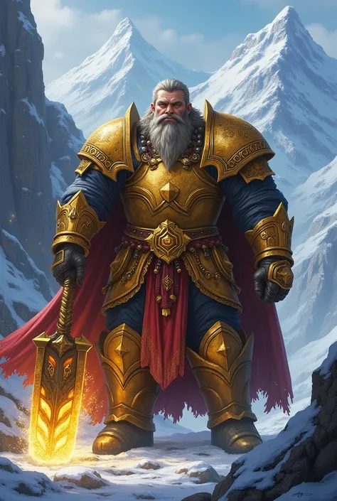 Warcraft Holy dwarf paladin