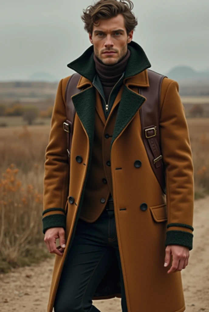  The mens autumn outerwear collection is inspired by the aesthetics of equestrian sports and the texture of the saddle.  Includes only coats and short coats with unique and interesting styles ,  seams and saddle shapes combined with a common theme .  Outer...