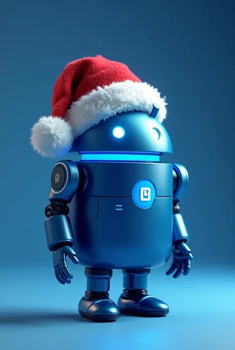 I need a company logo called Blue Cell that has an Android say blue cell and has a Christmas hat 

