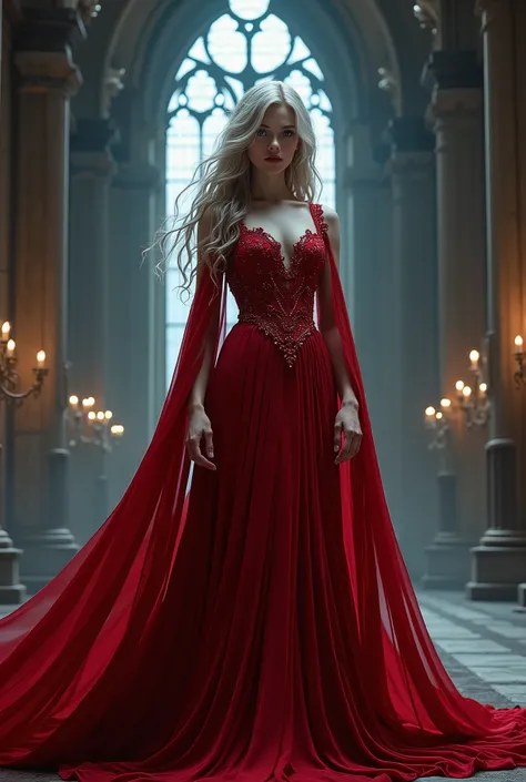 (( best quality)), ((masterpiece)), (  Details),  1 girl , 
(( best quality)), ((masterpiece)), (  Details), QUEEN OF NIGHT, RED SILK LONG DRESS, BEAUTIFUL AND GRACEFUL, GODDESS , EXELLENT ART LEVEL, ASH COLOR HAIR, blue eyes, gothic, in the castle, A quee...