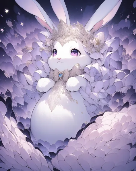 {  best quality}, {  Very Beautiful  }, {  super detailed}, {  best illustration  }The four-legged beast、rabbit、可愛いrabbit