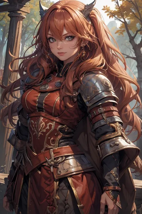 Beautiful woman, valkyrie, long blonde hair, braided pig tails, blue eyes, detailed facial features, proportional hands, proportional fingers, leather armor, fur cape, viking ship, muscular woman, Asgard, valkyrie，Lady Knight，anatomically correct，epic fant...